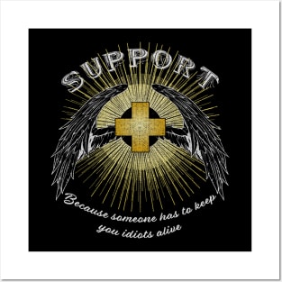 Support Main T-Shirt Posters and Art